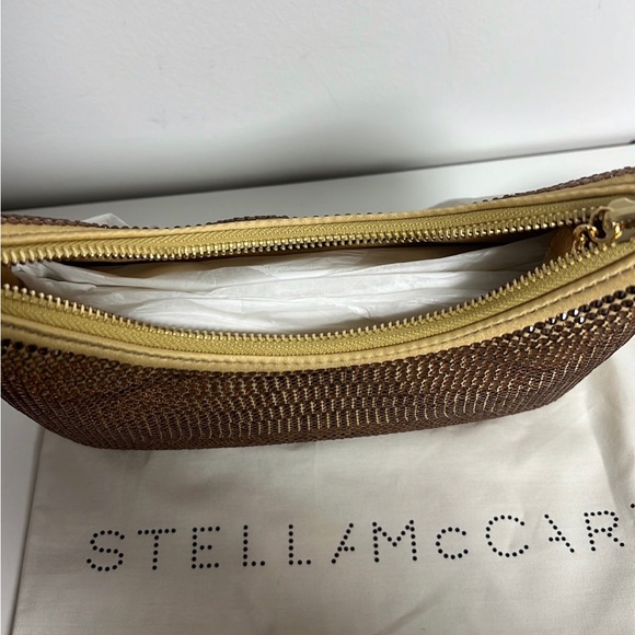 STELLA MCCARTNEY MINI ZIP SHOULDER BAG ECO ALL OVER C FAWN - Picture 9 of 10